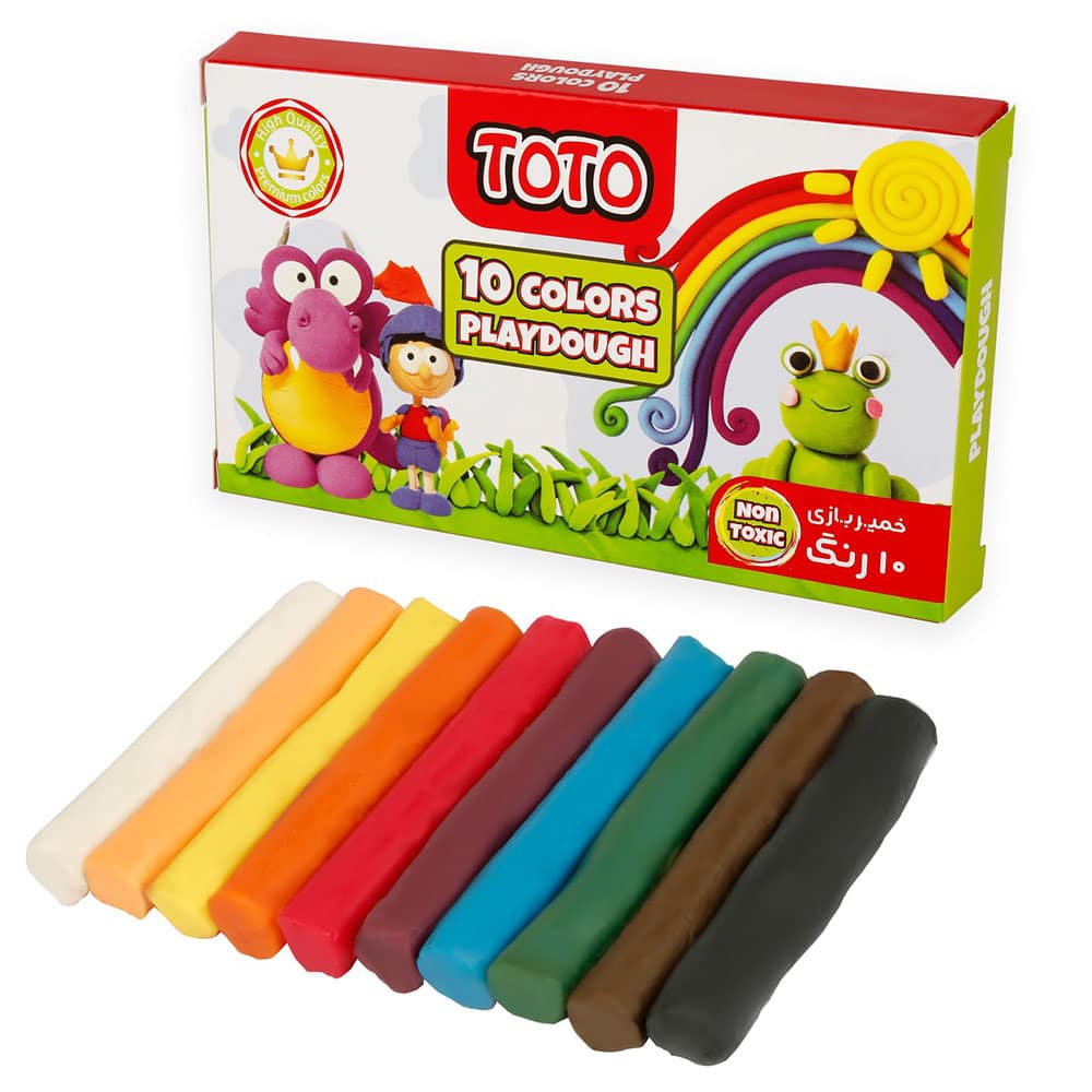 خمیر بازی توتو 10 رنگ